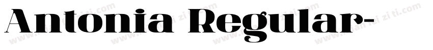 Antonia Regular字体转换